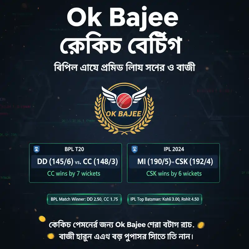Ok Bajee ক্রিকেট বেটিং ব্যানার