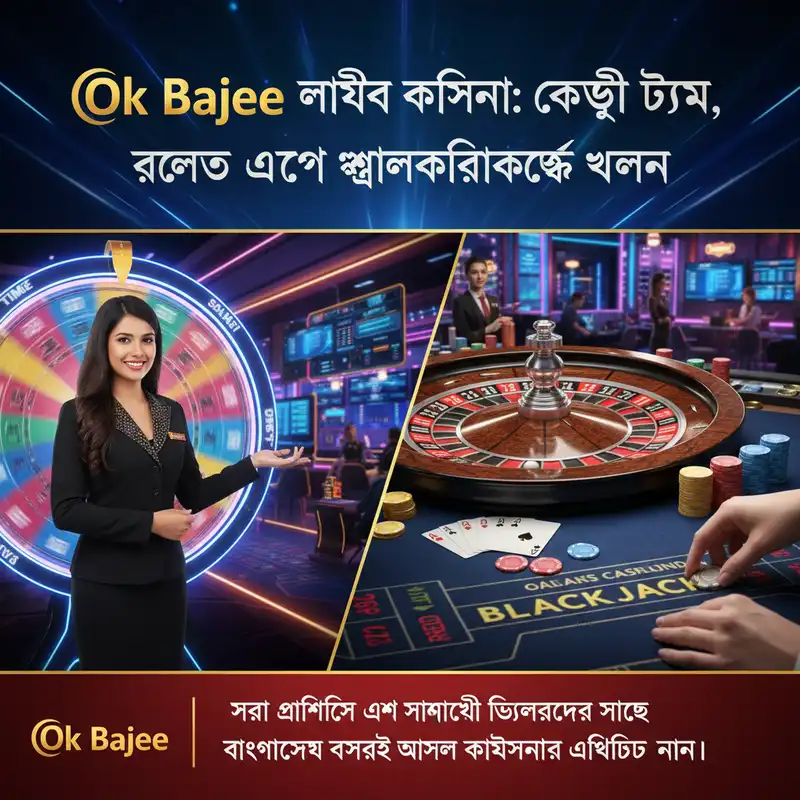 Ok Bajee লাইভ ক্যাসিনো ব্যানার - ক্রেজি টাইম এবং রুলেট